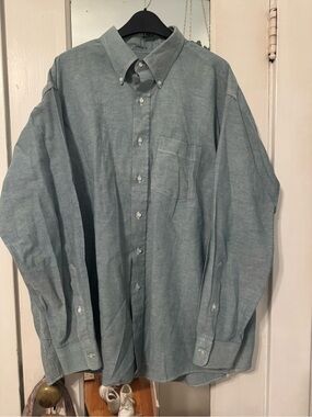 ARROW Dover Men's Big & Tall Button Down Oxford 18-35 BIG VTG